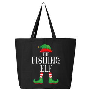 Fishing Elf Matching Group Xmas Funny Family Christmas 25L Jumbo Tote