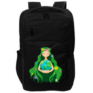 Flower Earth Mother Figure Cute Impact Tech Backpack