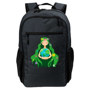 Flower Earth Mother Figure Cute Daily Commute Backpack