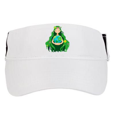 Flower Earth Mother Figure Cute Adult Drive Performance Visor