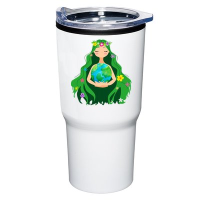 Flower Earth Mother Figure Cute Tumbler