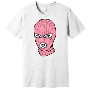 Female Pink Ski Premium T-Shirt