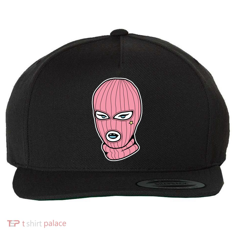 Female Pink Ski Wool Snapback Cap
