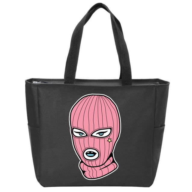 Female Pink Ski Zip Tote Bag