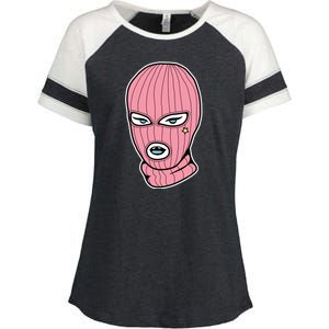 Female Pink Ski Enza Ladies Jersey Colorblock Tee