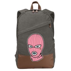 Female Pink Ski Cotton Canvas Backpack