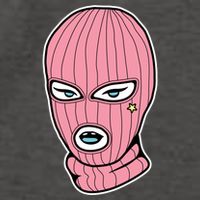 Female Pink Ski Vector Backpack