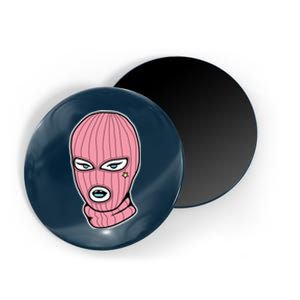 Female Pink Ski Magnet