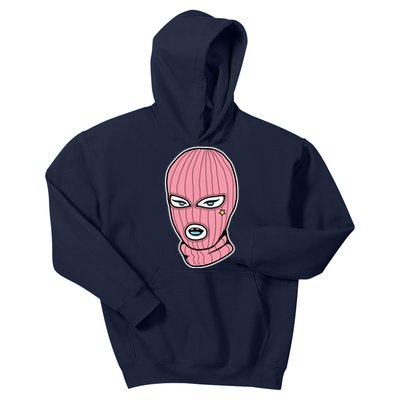 Female Pink Ski Kids Hoodie