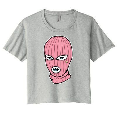 Female Pink Ski Women's Crop Top Tee