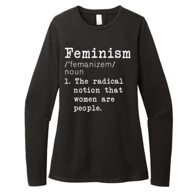 Feminism Definition Womens CVC Long Sleeve Shirt