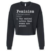 Feminism Definition Cropped Pullover Crew