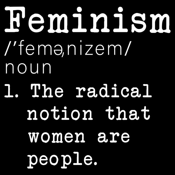 Feminism Definition Cropped Pullover Crew