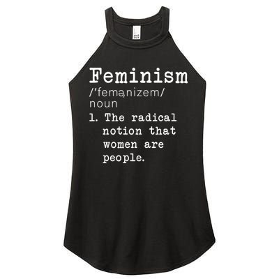 Feminism Definition Women's Perfect Tri Rocker Tank
