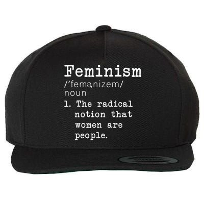 Feminism Definition Wool Snapback Cap