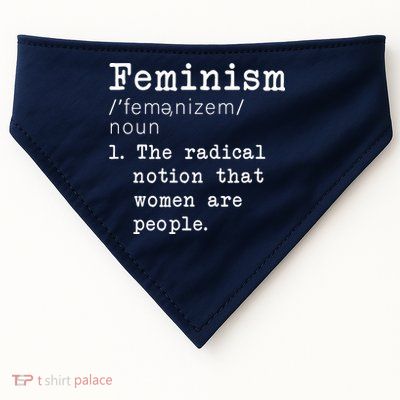 Feminism Definition USA-Made Doggie Bandana