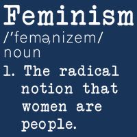Feminism Definition Button