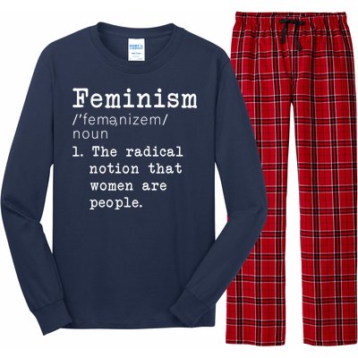 Feminism Definition Long Sleeve Pajama Set