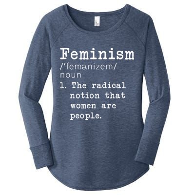 Feminism Definition Women's Perfect Tri Tunic Long Sleeve Shirt