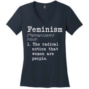 Feminism Definition Women's V-Neck T-Shirt