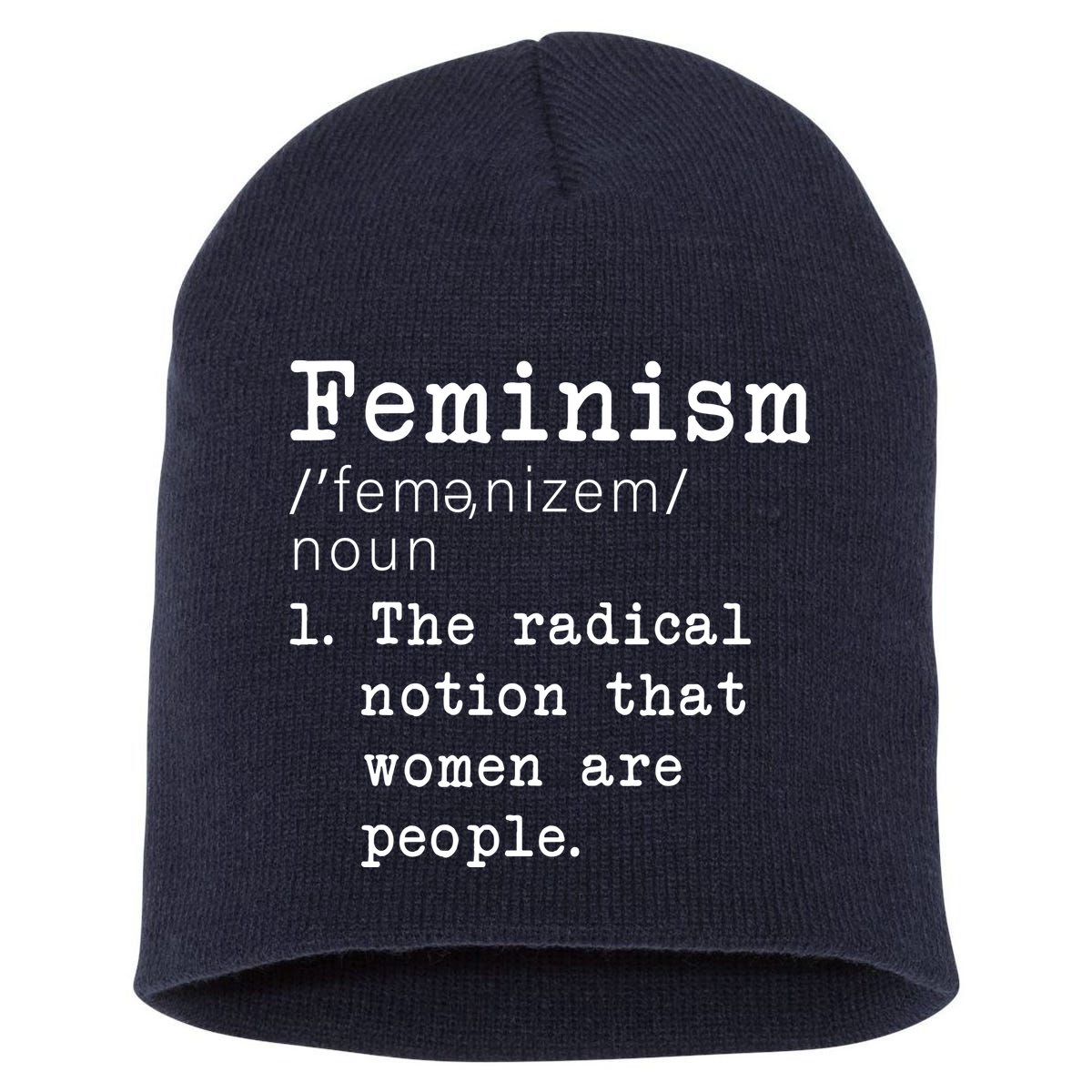 Feminism Definition Short Acrylic Beanie