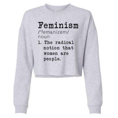 Feminism Definition Cropped Pullover Crew