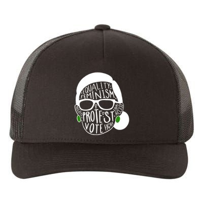 Feminism Equality Protest Vote Ruth Bader Ginsburg Yupoong Adult 5-Panel Trucker Hat