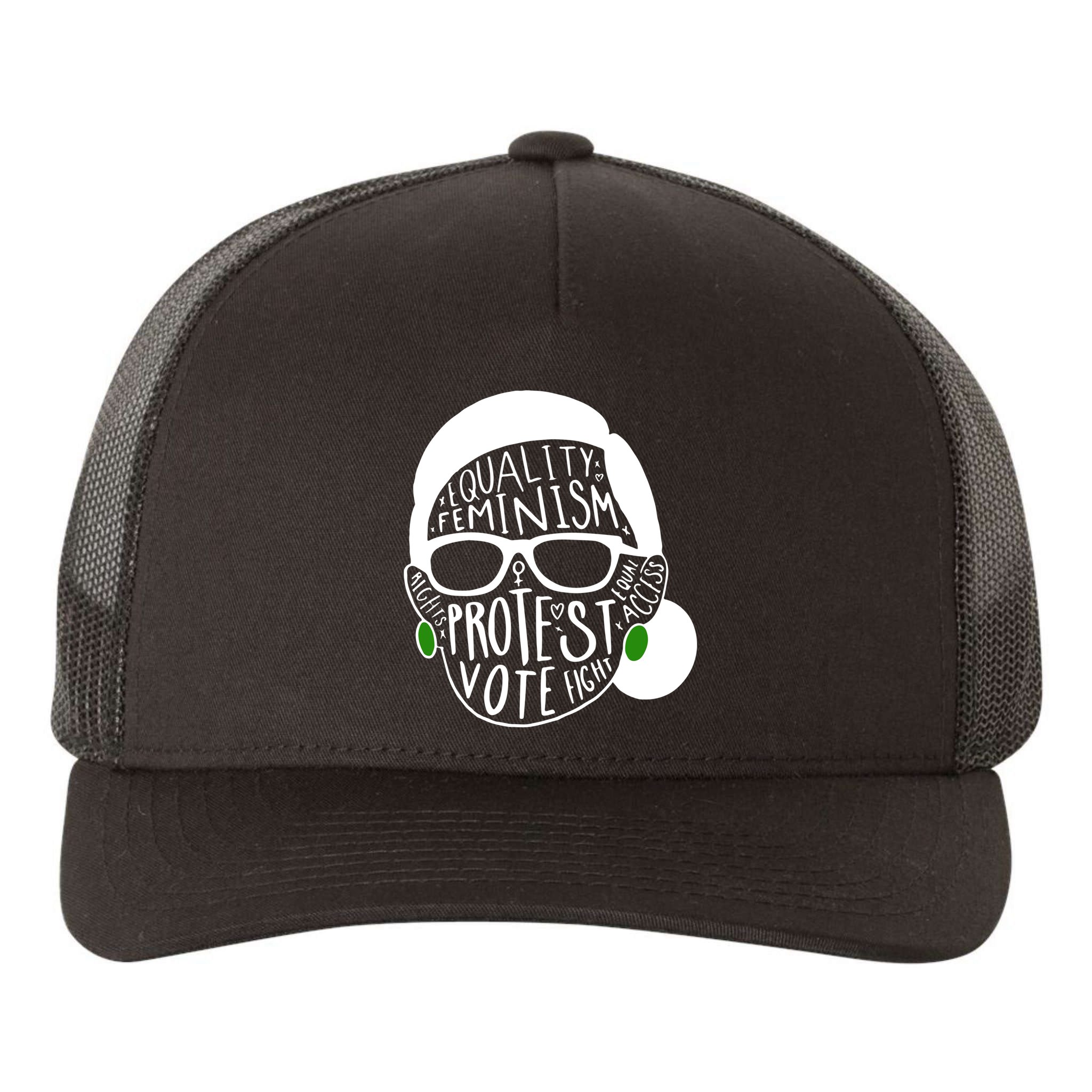 Feminism Equality Protest Vote Ruth Bader Ginsburg Yupoong Adult 5-Panel Trucker Hat