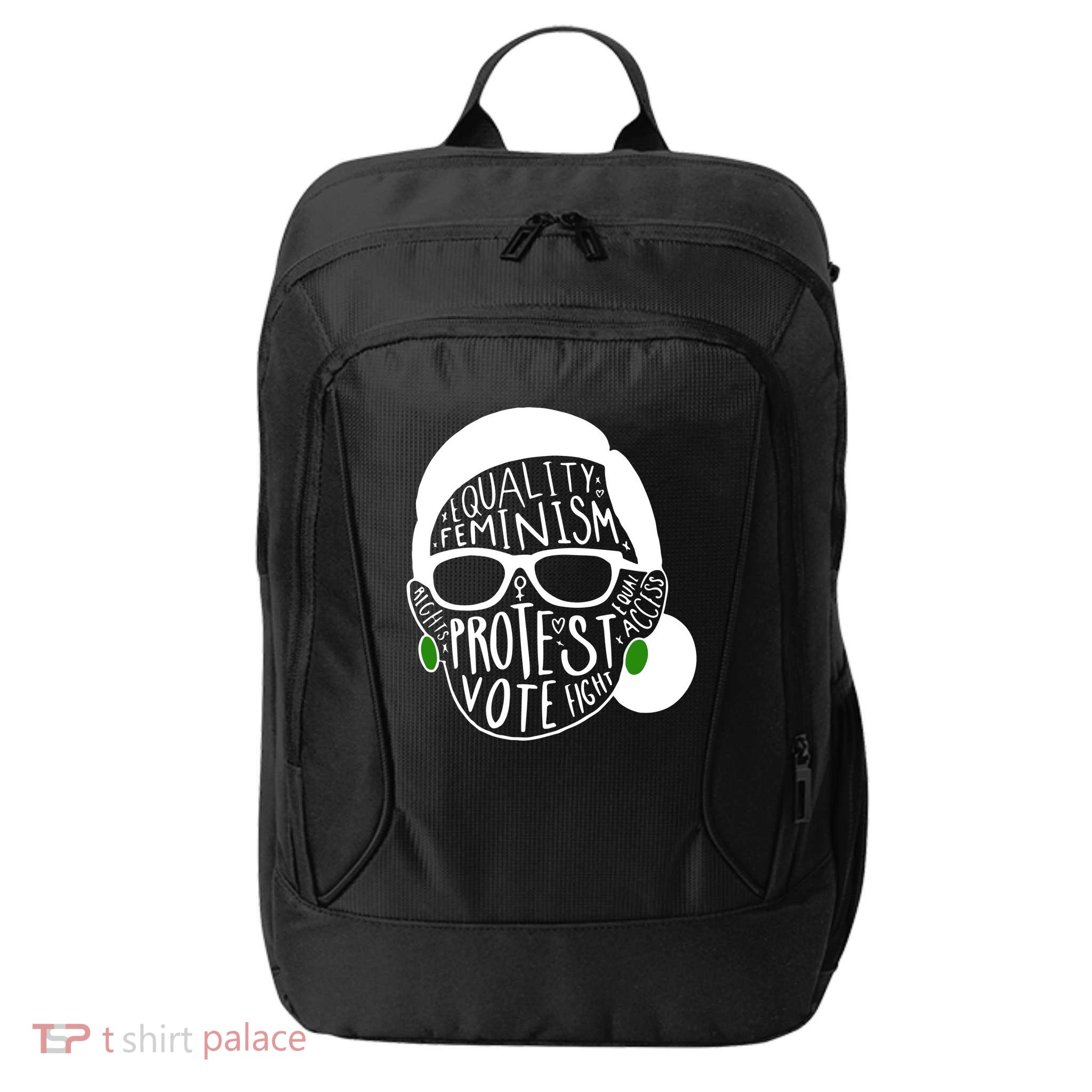 Feminism Equality Protest Vote Ruth Bader Ginsburg City Backpack