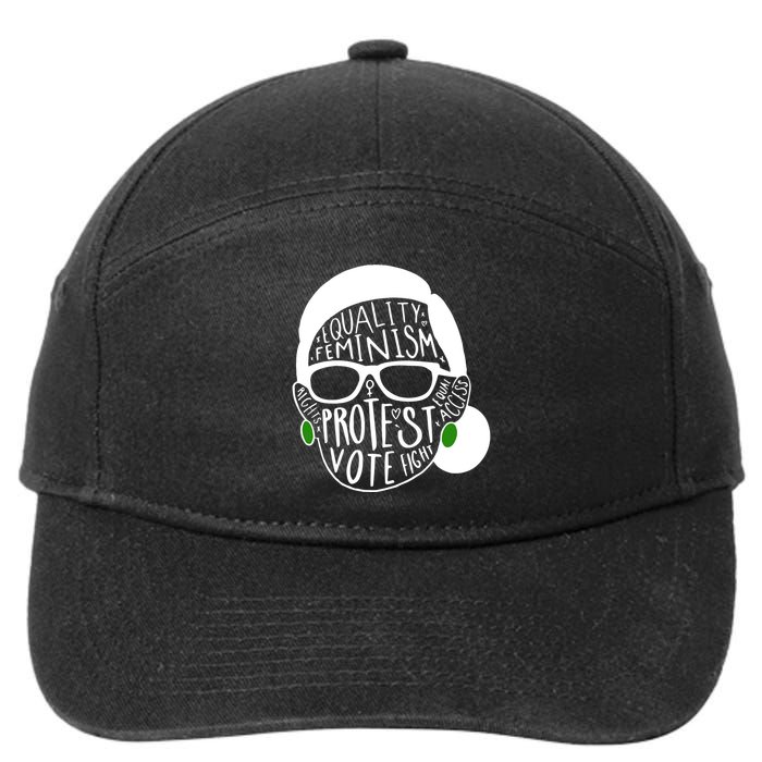 Feminism Equality Protest Vote Ruth Bader Ginsburg 7-Panel Snapback Hat