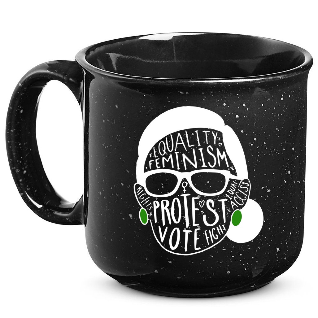 Feminism Equality Protest Vote Ruth Bader Ginsburg 15oz Campfire Ceramic Mug