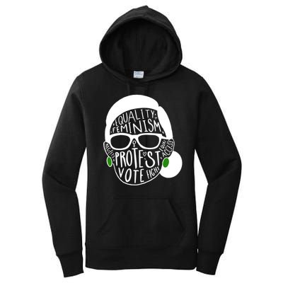 Feminism Equality Protest Vote Ruth Bader Ginsburg Women's Pullover Hoodie
