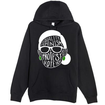 Feminism Equality Protest Vote Ruth Bader Ginsburg Premium Pullover Hoodie