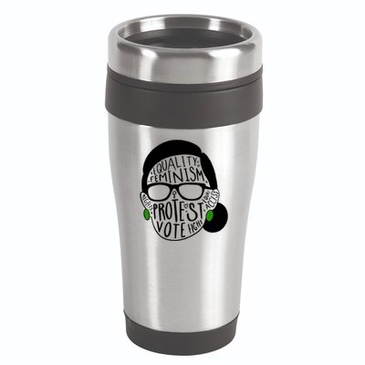 Feminism Equality Protest Vote Ruth Bader Ginsburg 16oz Travel Tumbler