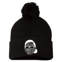 Feminism Equality Protest Vote Ruth Bader Ginsburg Pom Pom 12in Knit Beanie