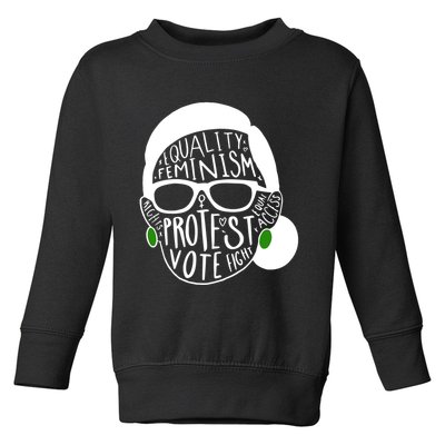 Feminism Equality Protest Vote Ruth Bader Ginsburg Toddler Sweatshirt