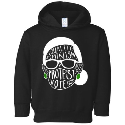 Feminism Equality Protest Vote Ruth Bader Ginsburg Toddler Hoodie