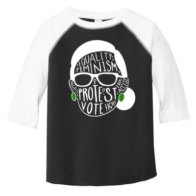 Feminism Equality Protest Vote Ruth Bader Ginsburg Toddler Fine Jersey T-Shirt
