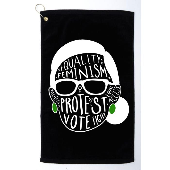 Feminism Equality Protest Vote Ruth Bader Ginsburg Golf Towel