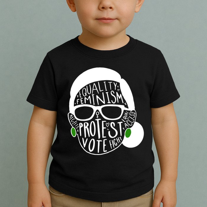 Feminism Equality Protest Vote Ruth Bader Ginsburg Toddler T-Shirt