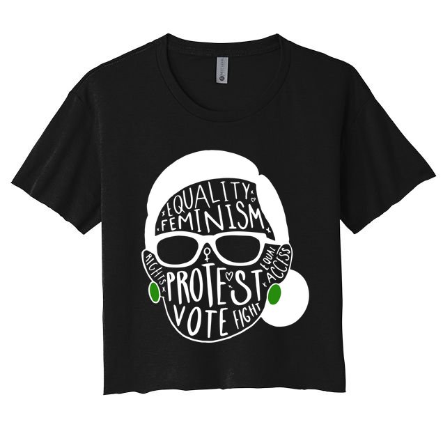 Feminism Equality Protest Vote Ruth Bader Ginsburg Crop Top