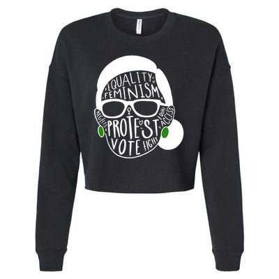 Feminism Equality Protest Vote Ruth Bader Ginsburg Cropped Pullover Crew