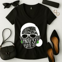 Feminism Equality Protest Vote Ruth Bader Ginsburg Women's V-Neck T-Shirt