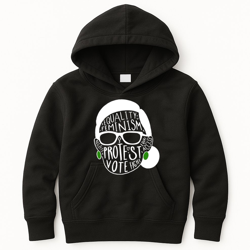 Feminism Equality Protest Vote Ruth Bader Ginsburg Kids Hoodie