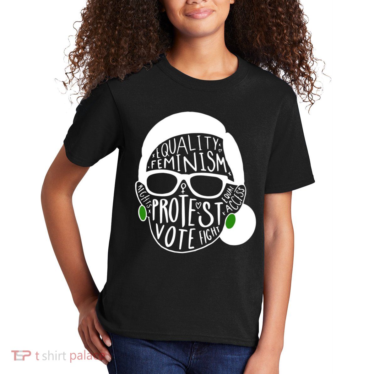 Feminism Equality Protest Vote Ruth Bader Ginsburg Kids T-Shirt