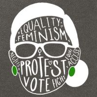 Feminism Equality Protest Vote Ruth Bader Ginsburg Cotton Canvas Backpack