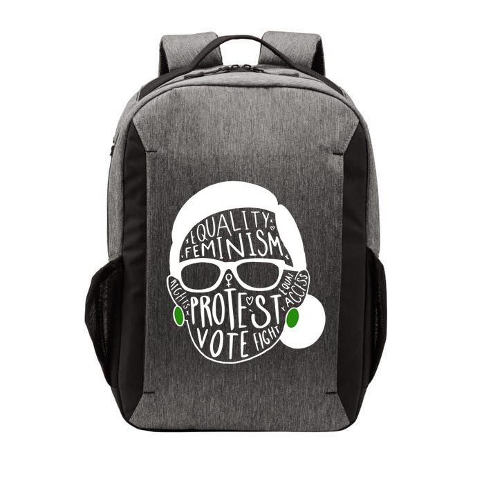Feminism Equality Protest Vote Ruth Bader Ginsburg Vector Backpack