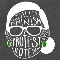 Feminism Equality Protest Vote Ruth Bader Ginsburg Vector Backpack