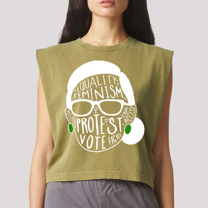 Feminism Equality Protest Vote Ruth Bader Ginsburg Garment-Dyed Women's Muscle Tee