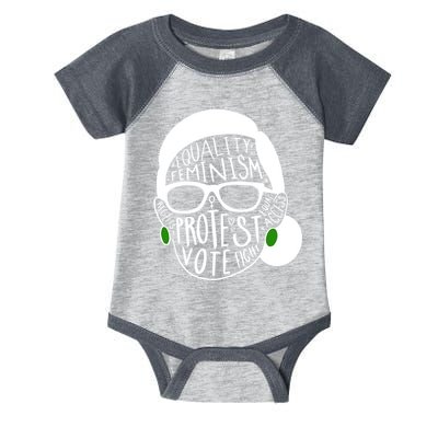Feminism Equality Protest Vote Ruth Bader Ginsburg Infant Baby Jersey Bodysuit